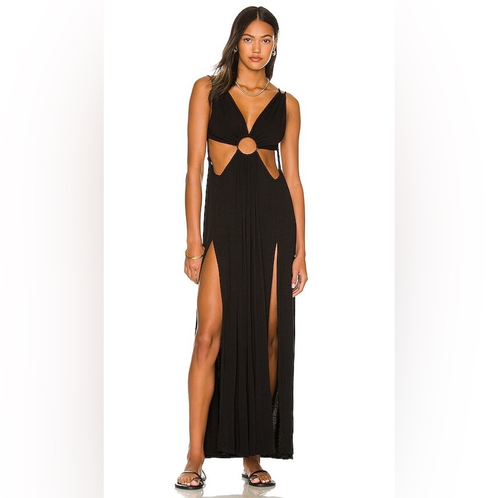 Indah Zoe Maxi Dress in Black Size 1/Small